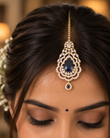 Royal Sapphire Blue Bridal Necklace Set