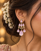 Blush Rose Cascade Bridal Jewellery Set