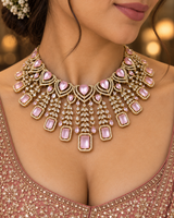 Mint Teardrop Collar Necklace & Earrings Set
