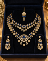 Blush Floral Teardrop Necklace & Earrings Set