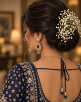 Royal Sapphire Blue Bridal Necklace Set