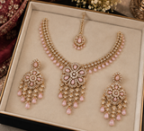 Gold Floral Celebration Necklace Set