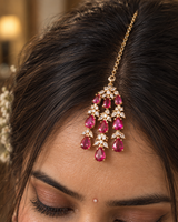 Blush Pink Layered Necklace & Earrings Set